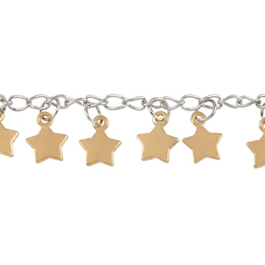 Gold Metal Star Charms, 12mm by Bead Landing&#x2122;